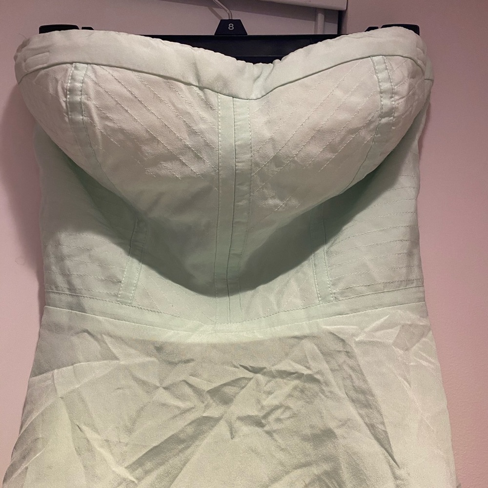 BEBE Mint green sweetheart top